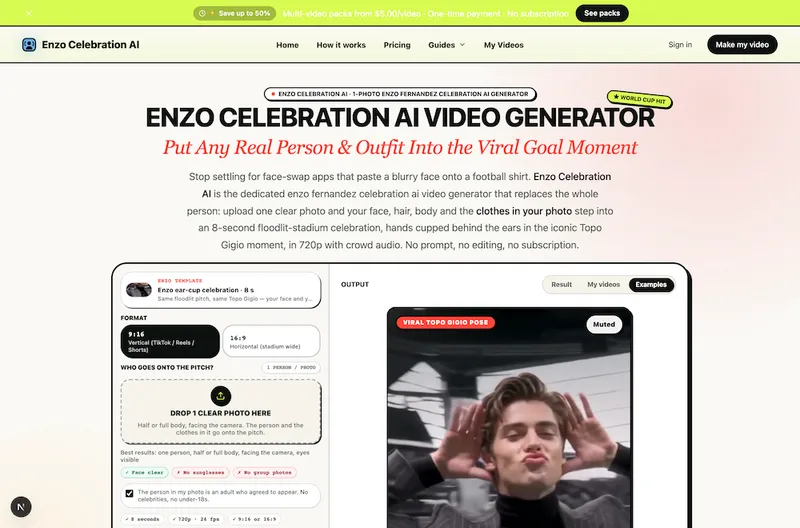 image of Enzo Celebration AI image of Enzo Celebration AI