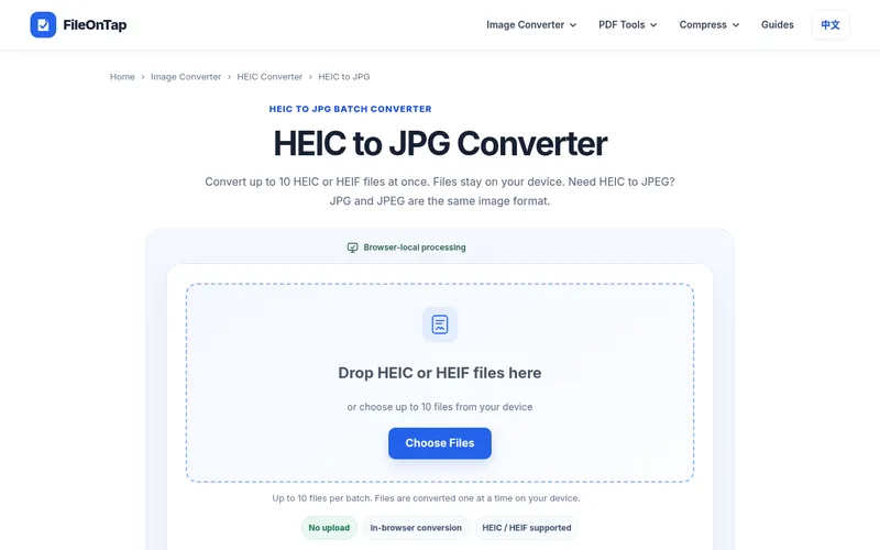 image of FileOnTap HEIC to PNG Converter