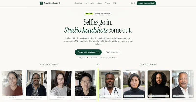 image of Smart Headshots AI