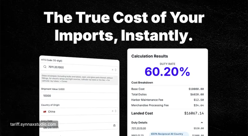 image of Tariff Calculator image of Tariff Calculator