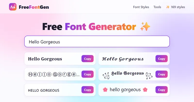 image of Free Font Generator