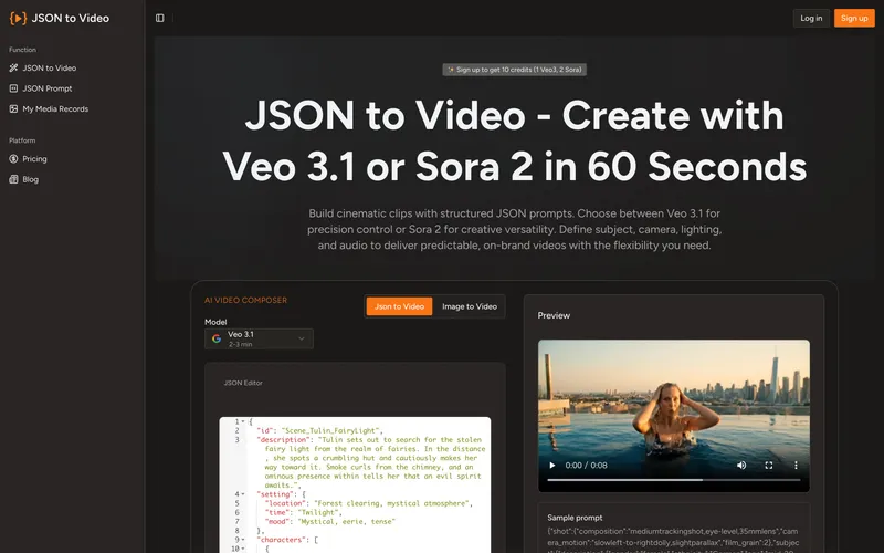 image of JSON to Video