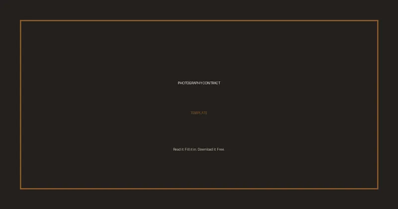 image of Photography Contract Template image of Photography Contract Template