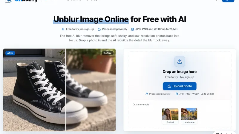image of unblurry