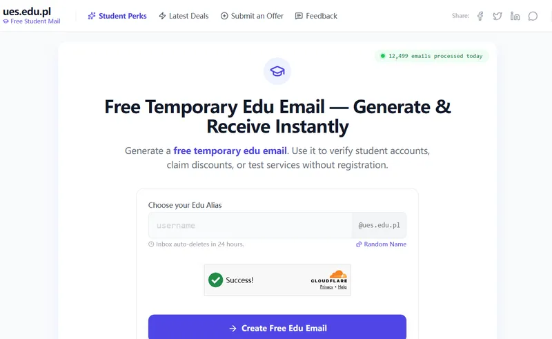 image of UES - Free Edu Email Generator image of UES - Free Edu Email Generator